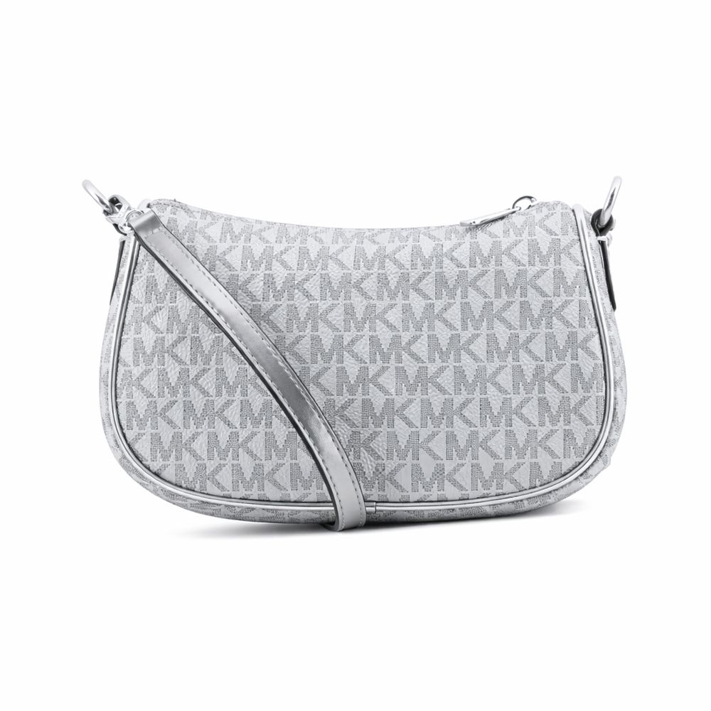 Michael Kors Gray Canvas Shoulder Bag Michael Kors