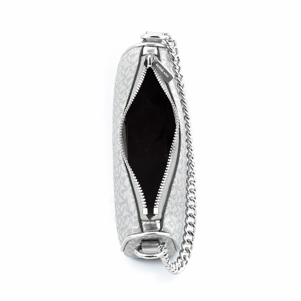 Michael Kors Gray Canvas Shoulder Bag Michael Kors