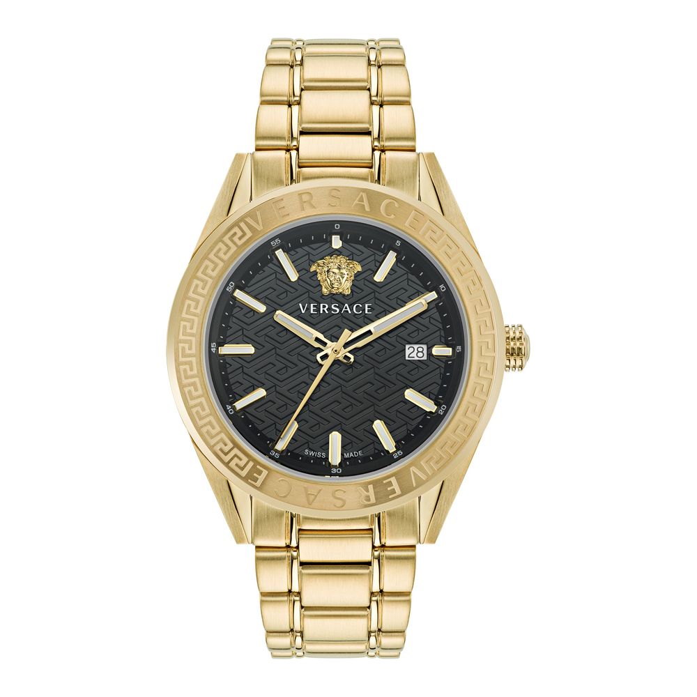 Versace Gold Stainless Steel Dress Watch Versace