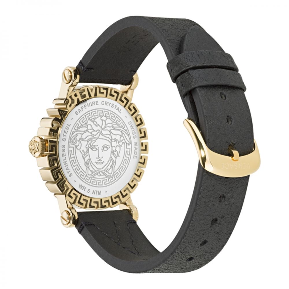 Versace Black Fur Dress Watch Versace