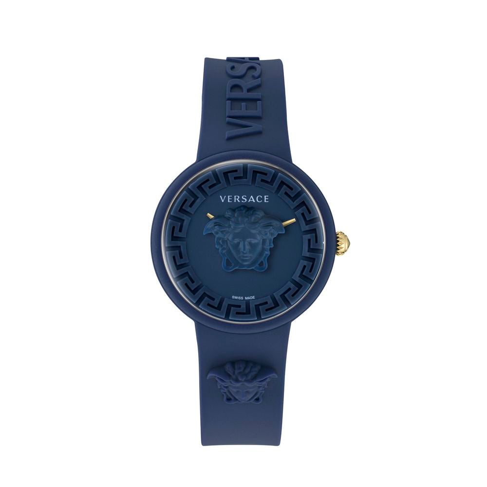 Versace horloge in blauw met siliconen band Versace