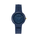 Versace horloge in blauw met siliconen band Versace