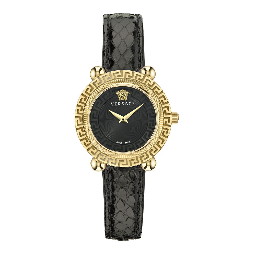 Versace Black Fur Dress Watch Versace