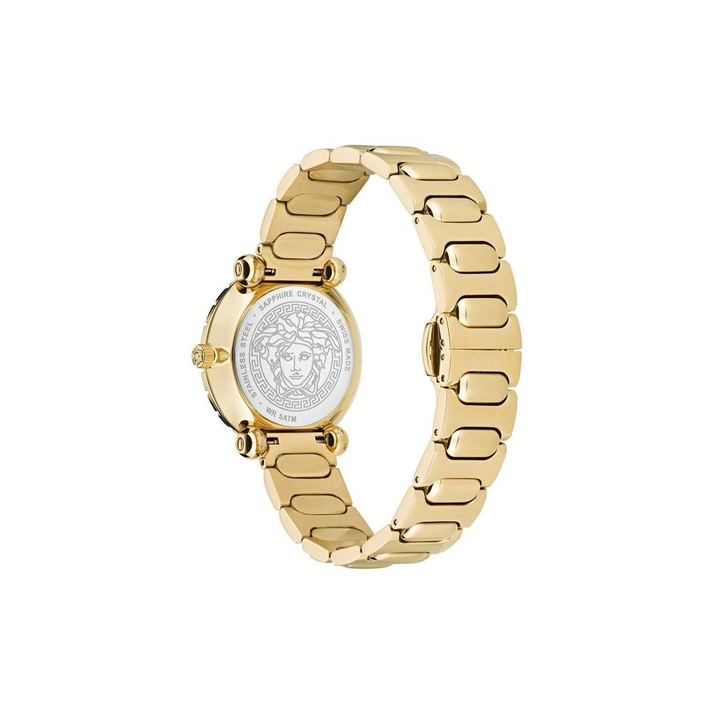 Versace Gold Stainless Steel Dress Watch Versace