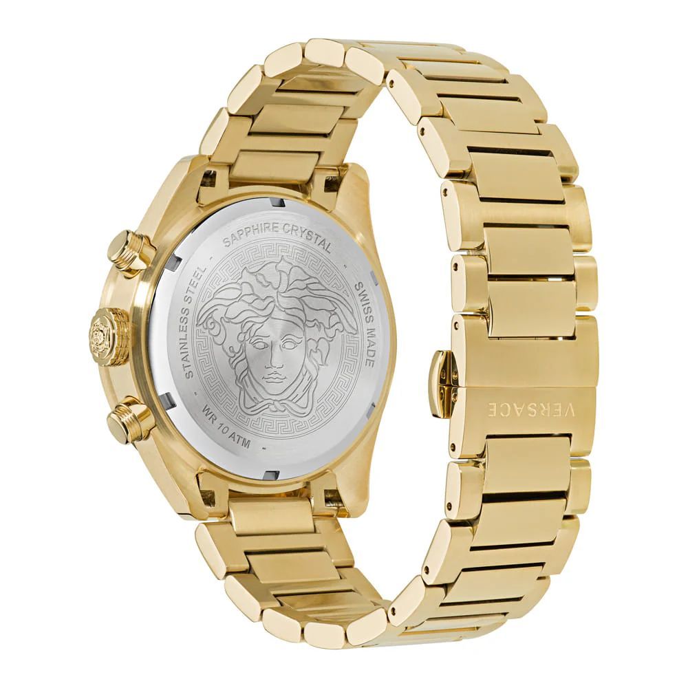 Versace Gold Stainless Steel Dress Watch Versace
