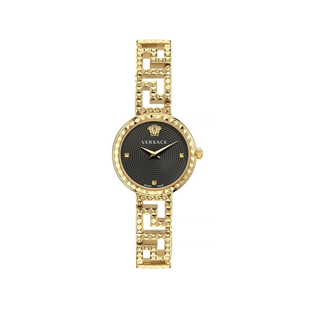 Versace Gold Stainless Steel Dress Watch Versace