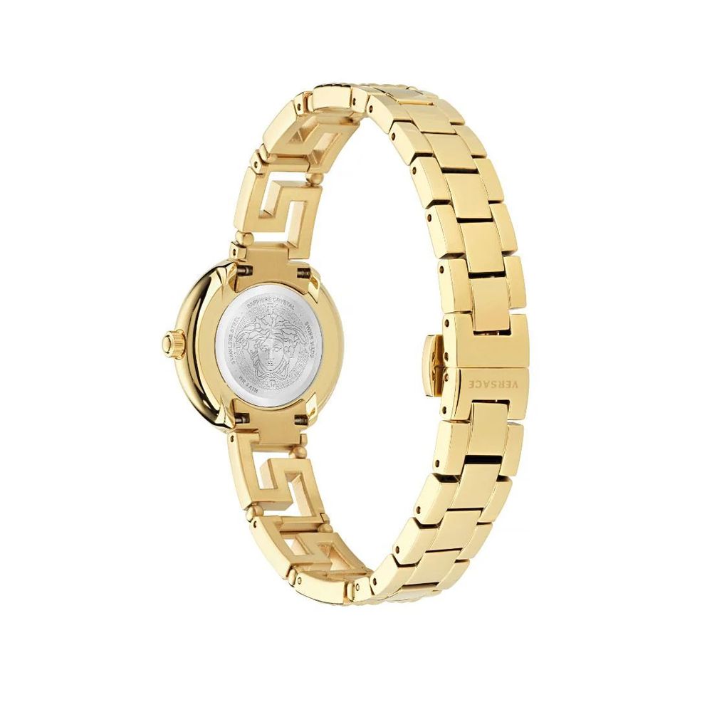 Versace Gold Stainless Steel Dress Watch Versace