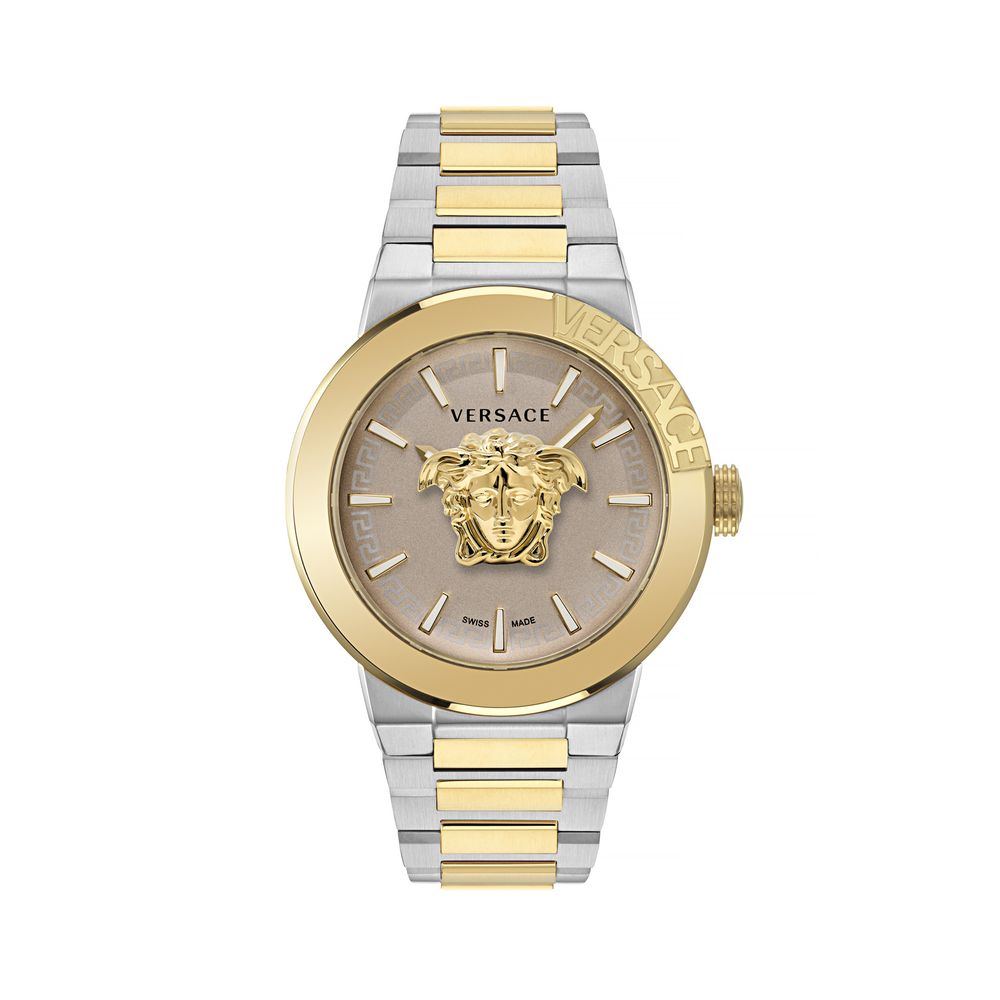 Versace Gold Stainless Steel Dress Watch Versace