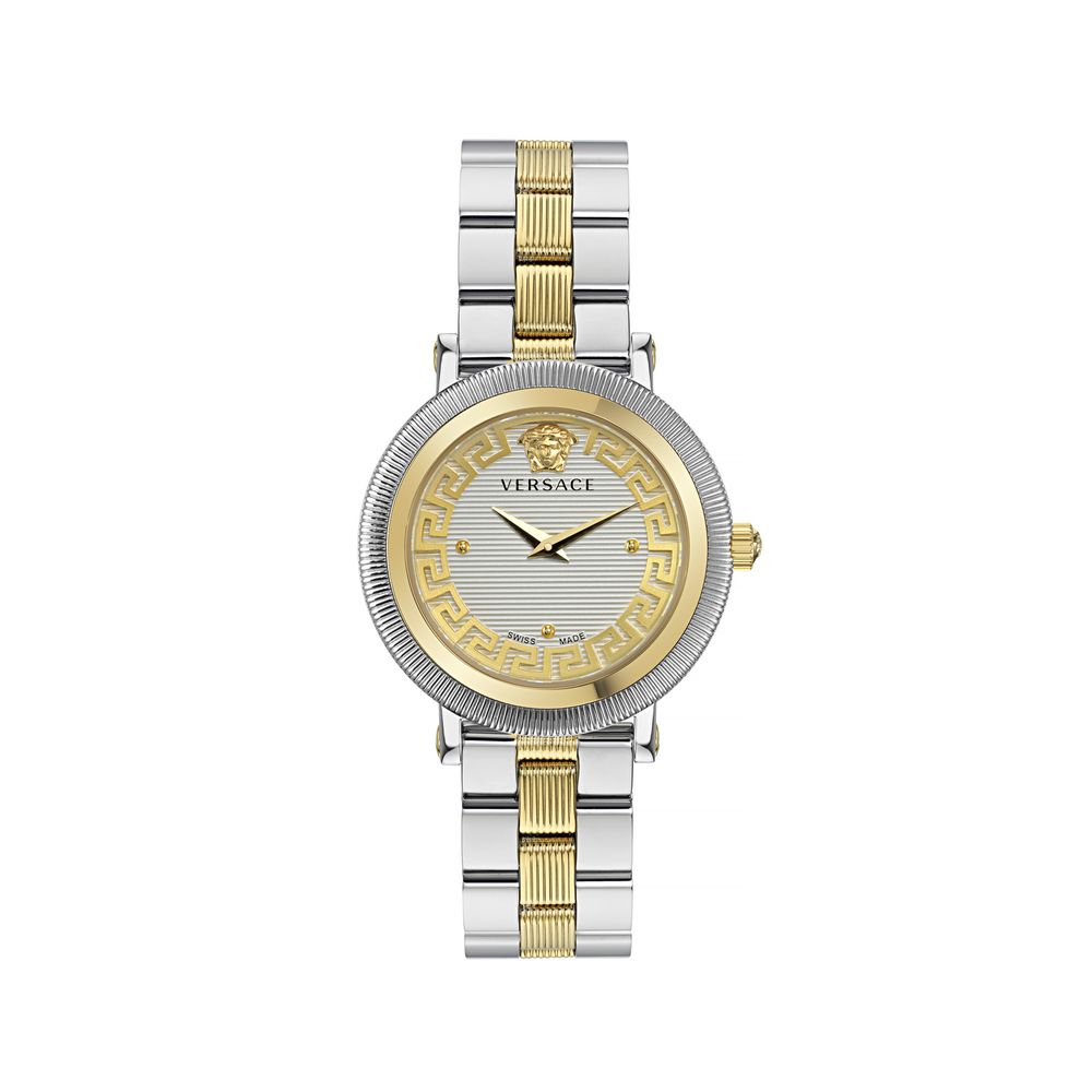 Versace Gray Stainless Steel Dress Watch Versace