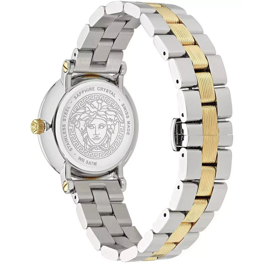 Versace Gray Stainless Steel Dress Watch Versace