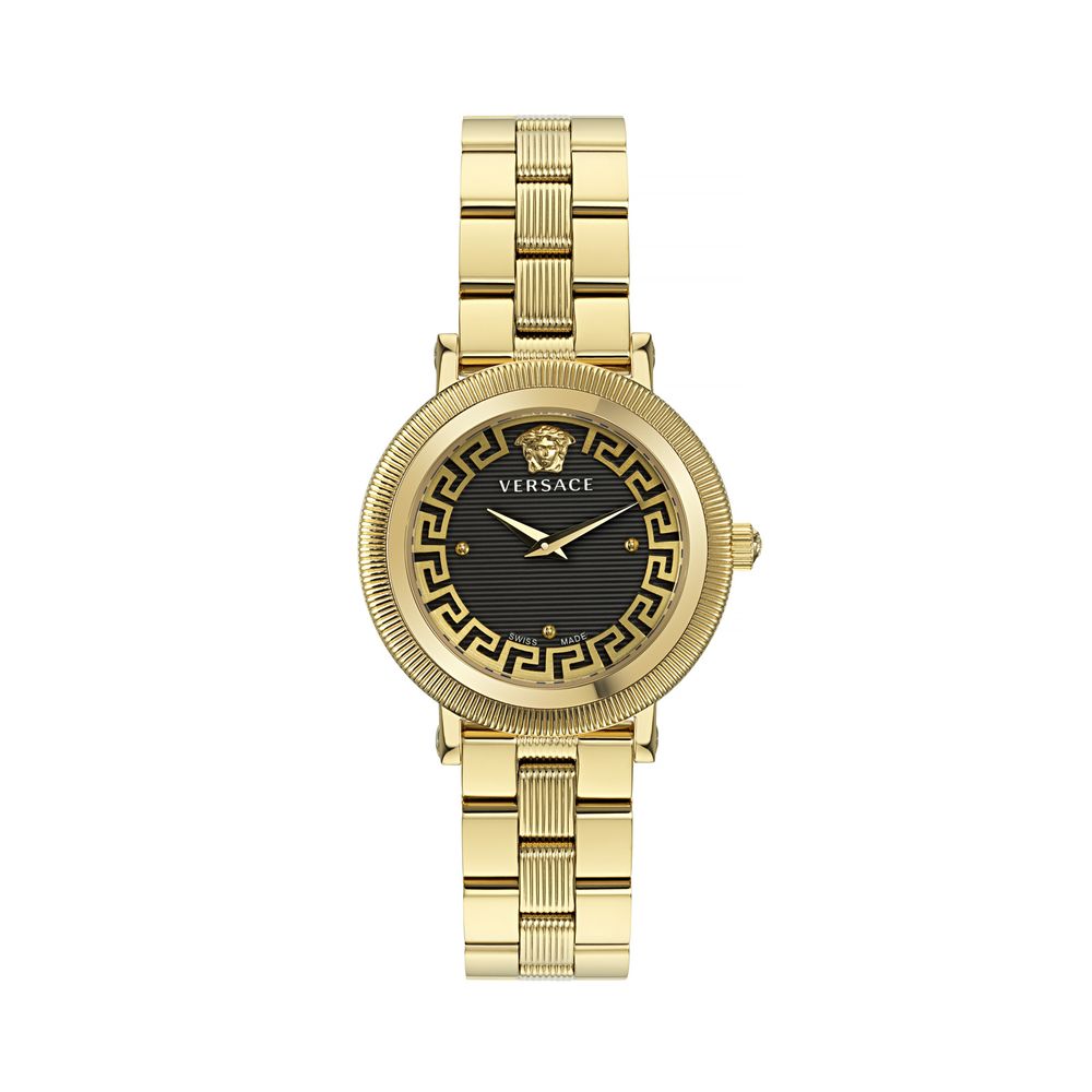 Versace Gold Stainless Steel Dress Watch Versace