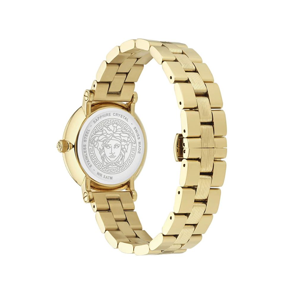 Versace Gold Stainless Steel Dress Watch Versace