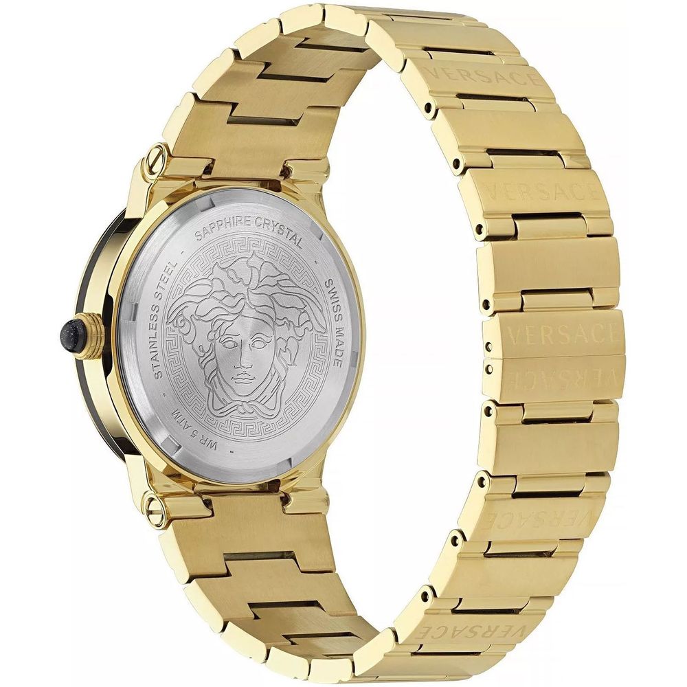 Versace Gold Stainless Steel Dress Watch Versace