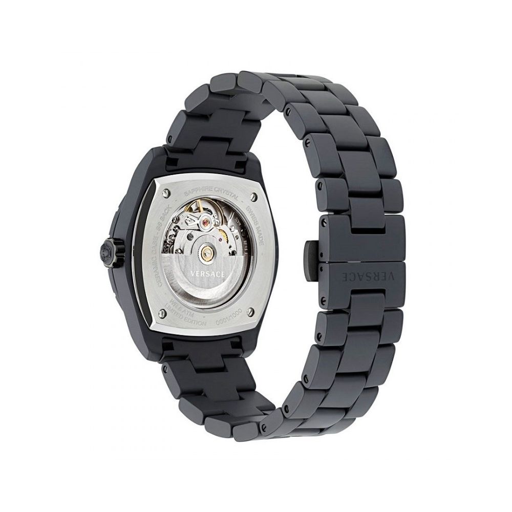Versace Black Ceramic Dress Watch Versace