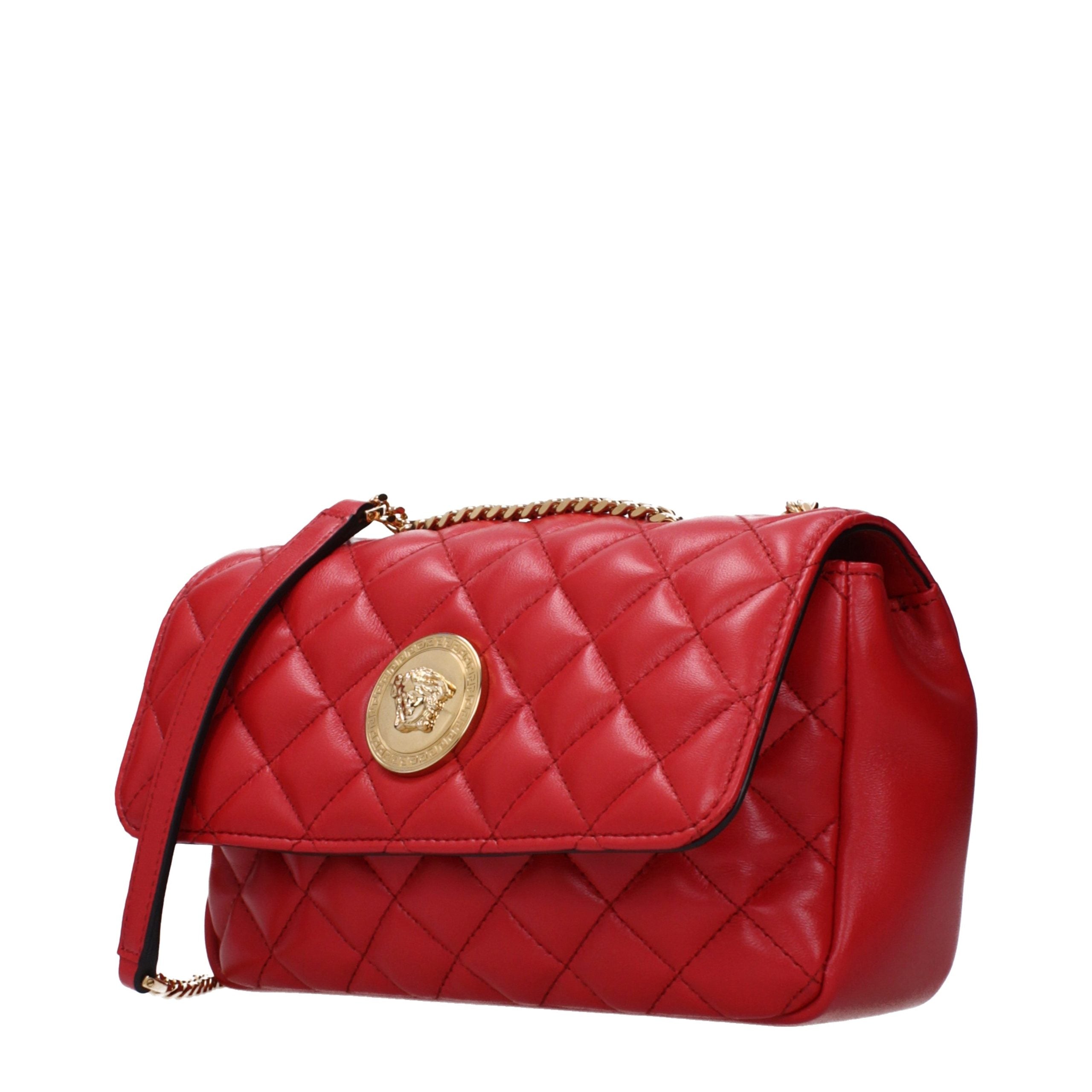 Versace schoudertas van rood leer Versace