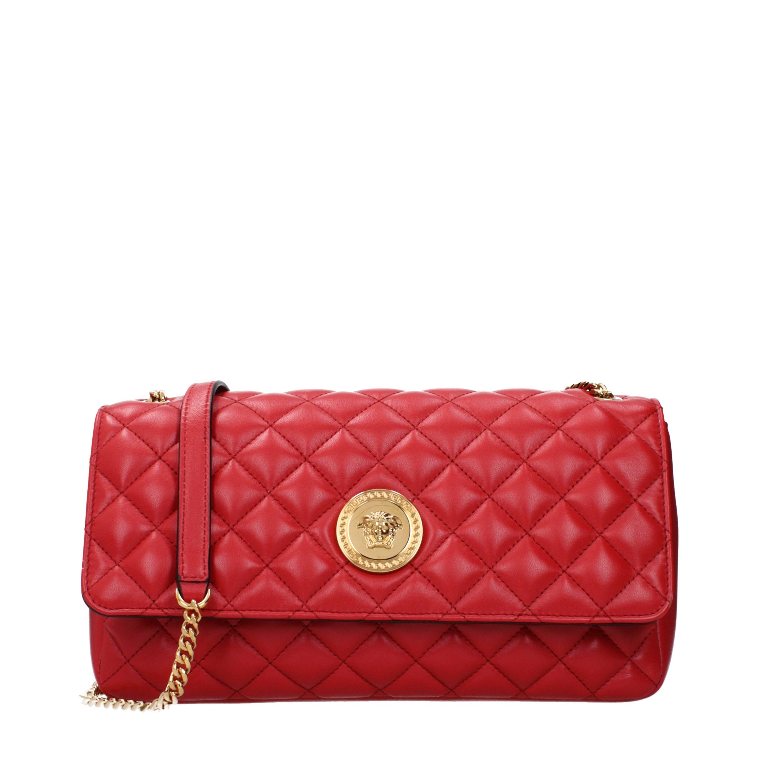 Versace schoudertas van rood leer Versace