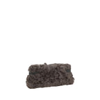 Brunello Cucinelli Brown Fur Clutch Bag Brunello Cucinelli