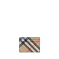 Burberry Beige Cotton Cardholder Burberry