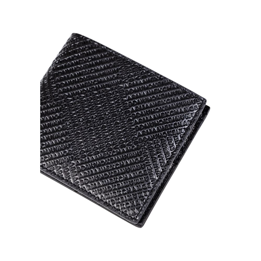 Armani Exchange Black Leather Wallet Armani Exchange