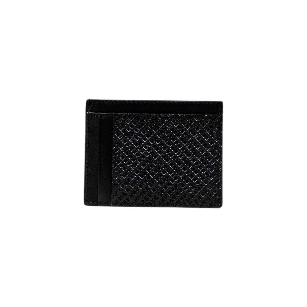Armani Exchange Black Leather Cardholder Armani Exchange