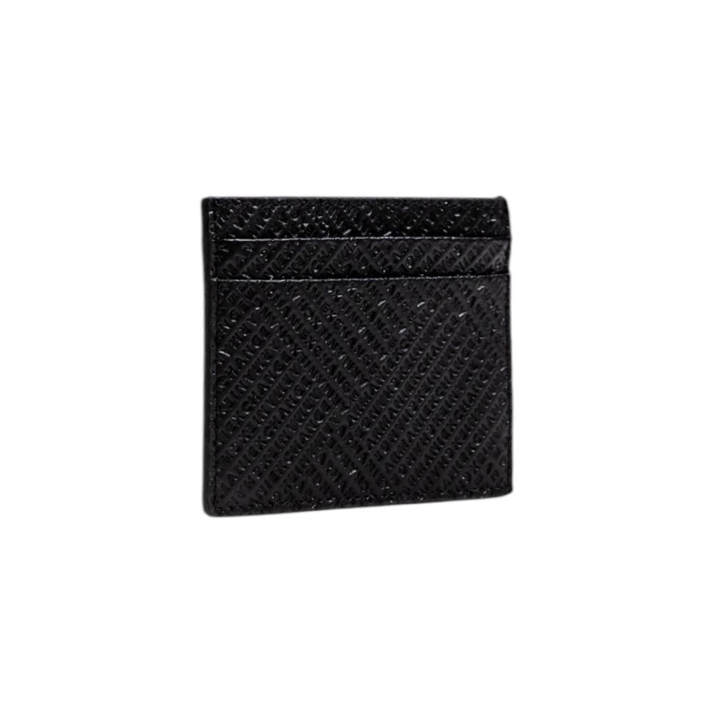 Armani Exchange Black Leather Cardholder Armani Exchange