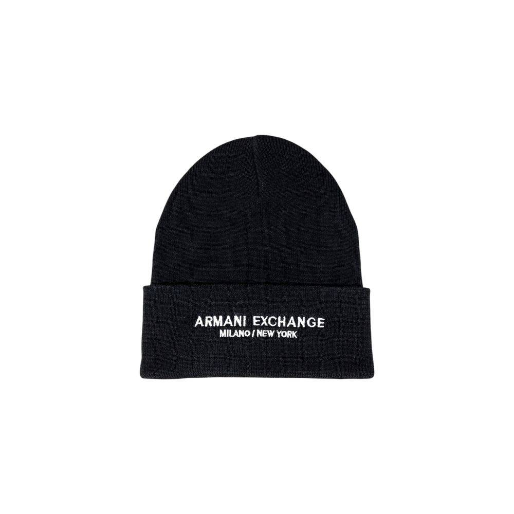 Armani Exchange Black Polyester Cap (Baseball Hat) Armani Exchange