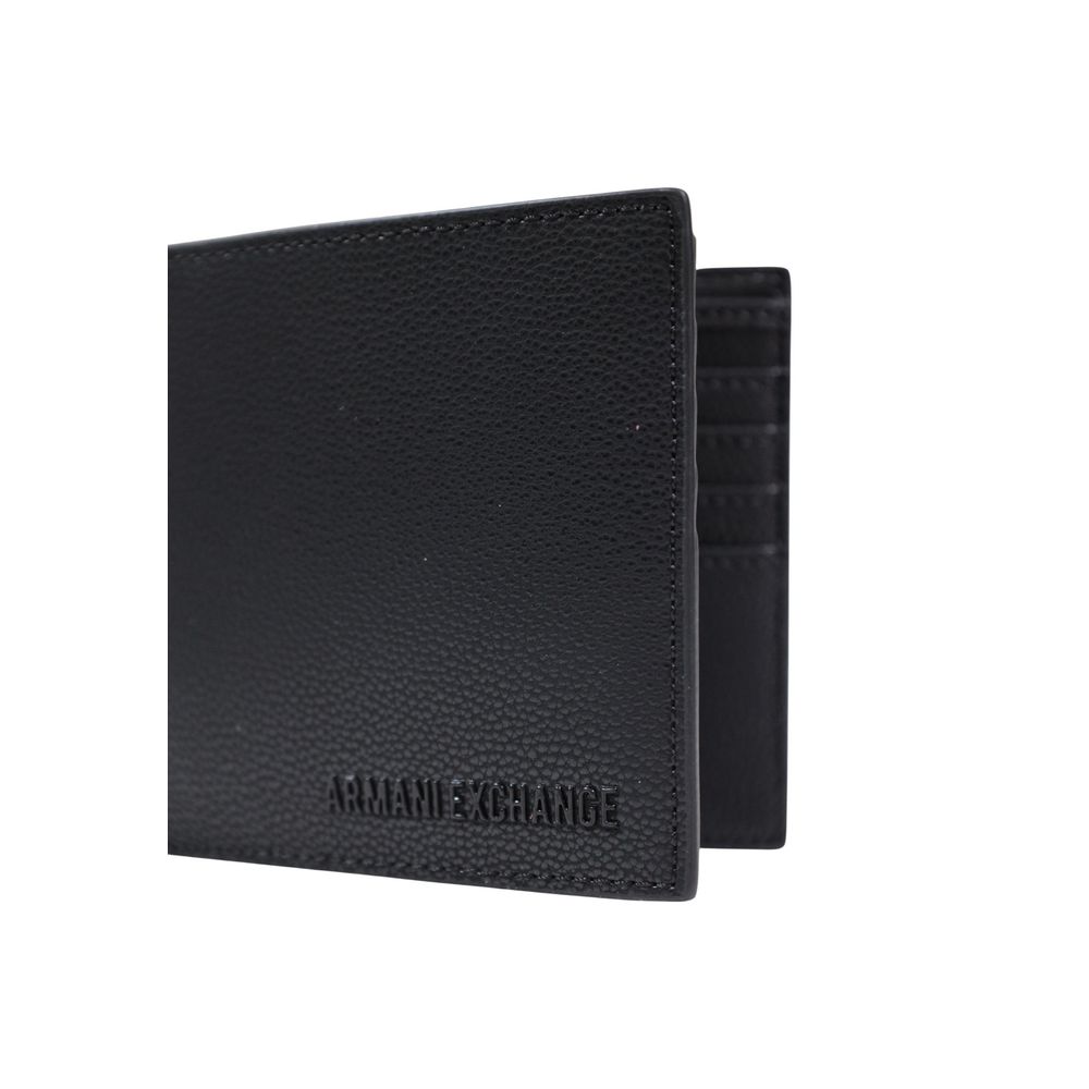 Armani Exchange Black Polyester Wallet Armani Exchange