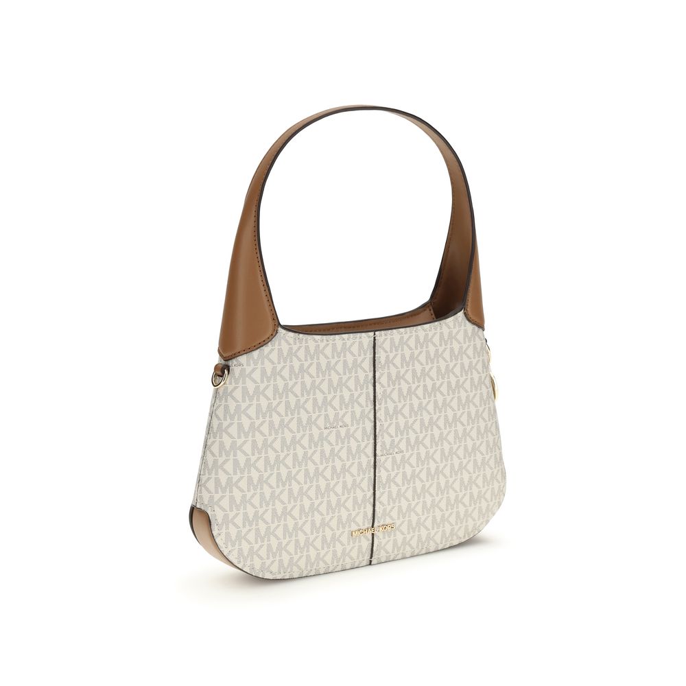 Michael Kors Beige Cotton Shoulder Bag Michael Kors
