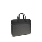 Ferragamo Gray Calf Leather Bos Taurus Briefcase Ferragamo