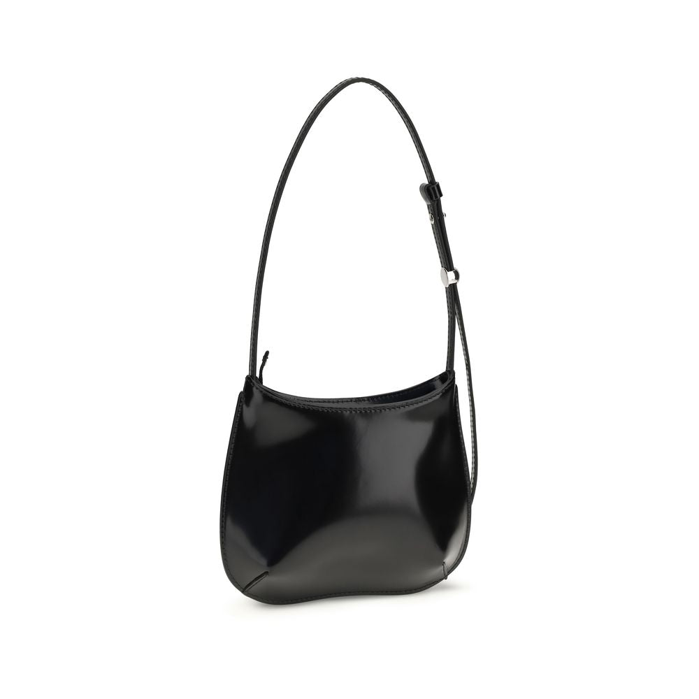Jacquemus Black Calf Leather Bos Taurus Shoulder Bag Jacquemus