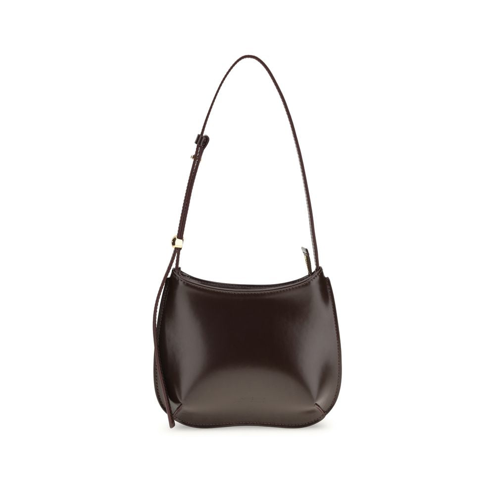 Jacquemus Brown Calf Leather Bos Taurus Shoulder Bag Jacquemus