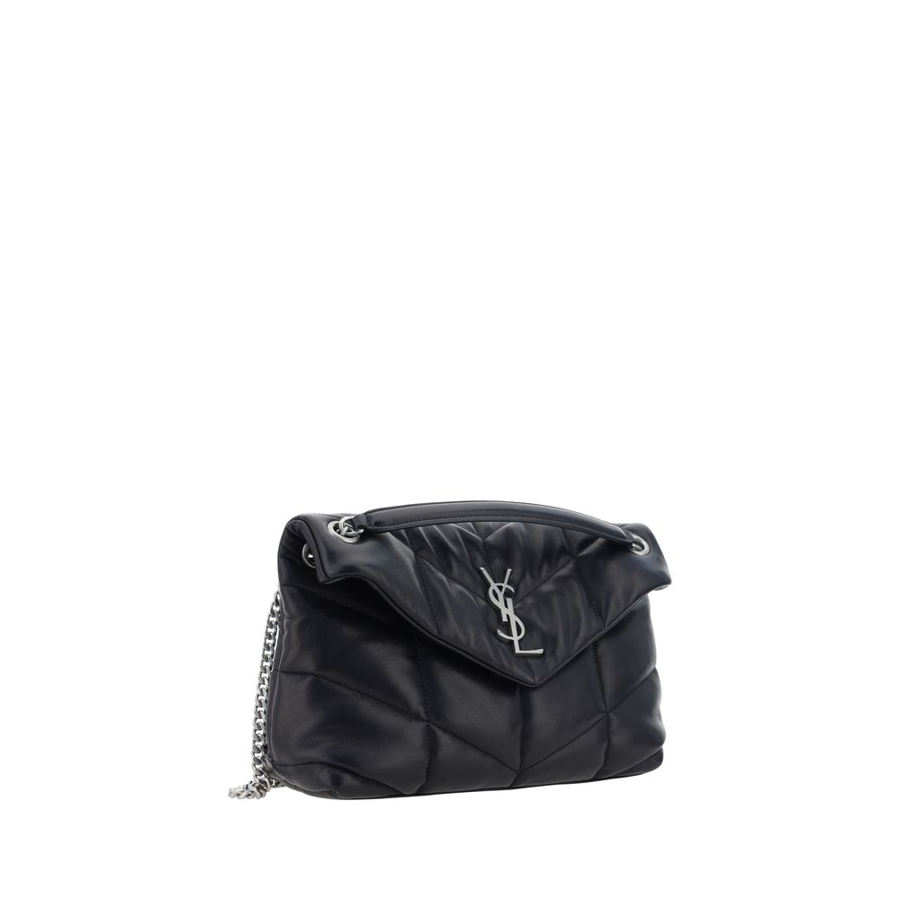 Saint Laurent Black Lamb Ovis Aries Aries Shoulder Bag Saint Laurent