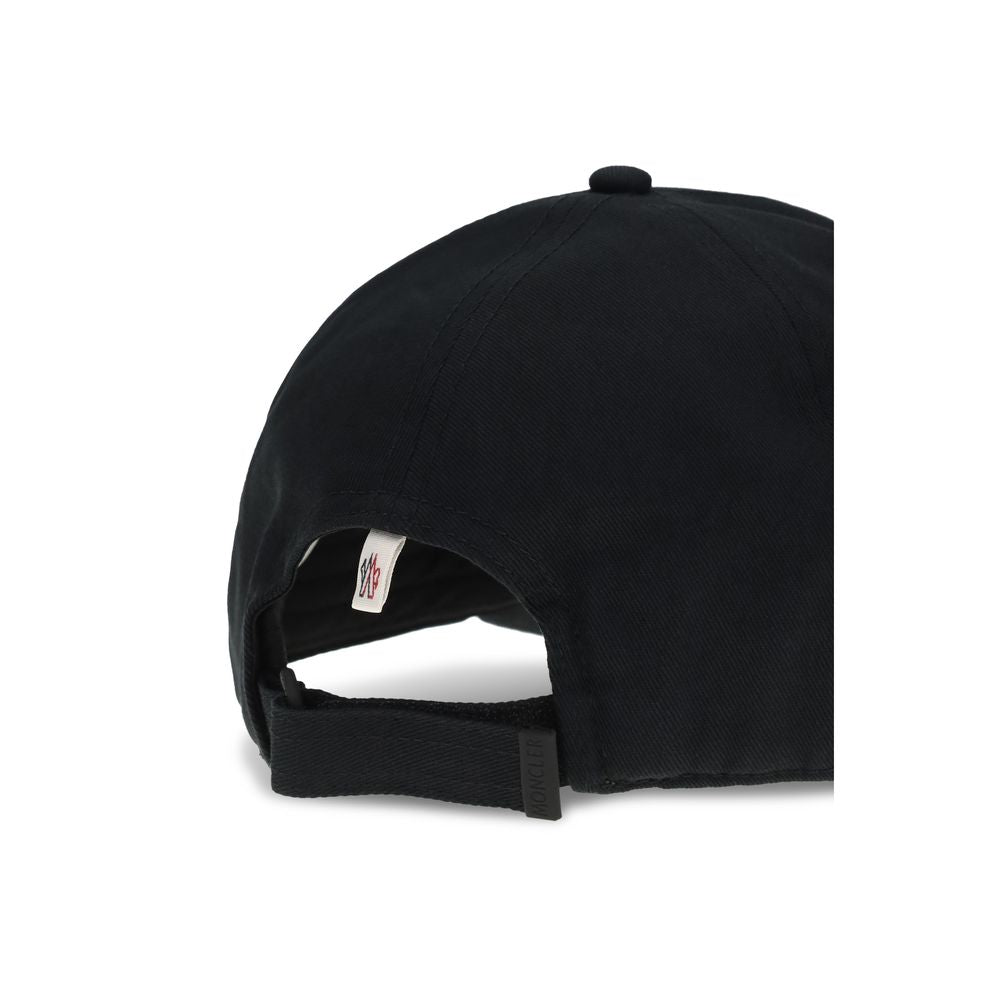 Moncler Grenoble Black Cotton Cap (Baseball Hat) Moncler Grenoble