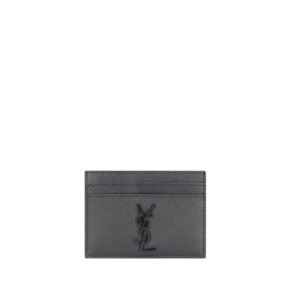 Saint Laurent Gray Calf Leather Bos Taurus Wallet Saint Laurent