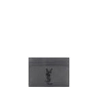 Saint Laurent Gray Calf Leather Bos Taurus Wallet Saint Laurent