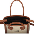 Balmain Brown Cotton Tote Bag Balmain