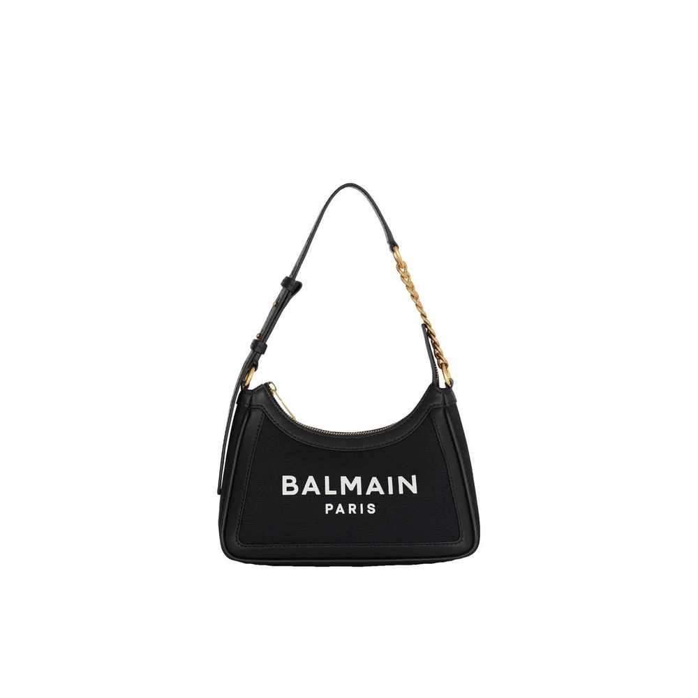Balmain Black Cotton Shoulder Bag Balmain