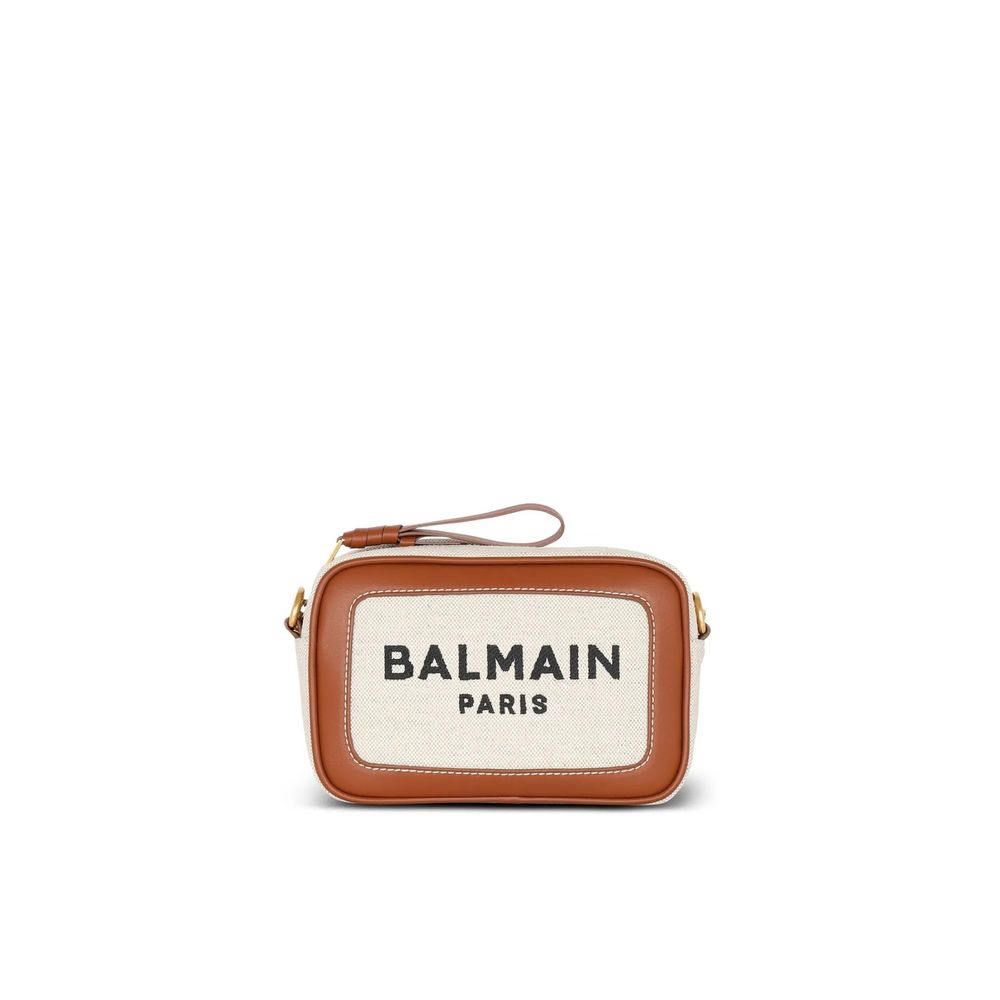 Balmain Brown Cotton Crossbody Bag Balmain
