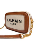 Balmain Brown Cotton Crossbody Bag Balmain