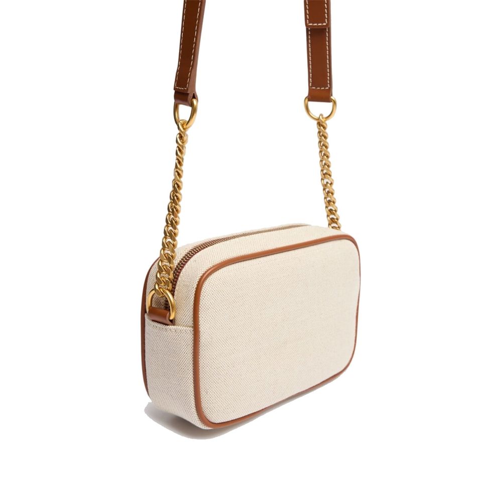 Balmain Brown Cotton Crossbody Bag Balmain