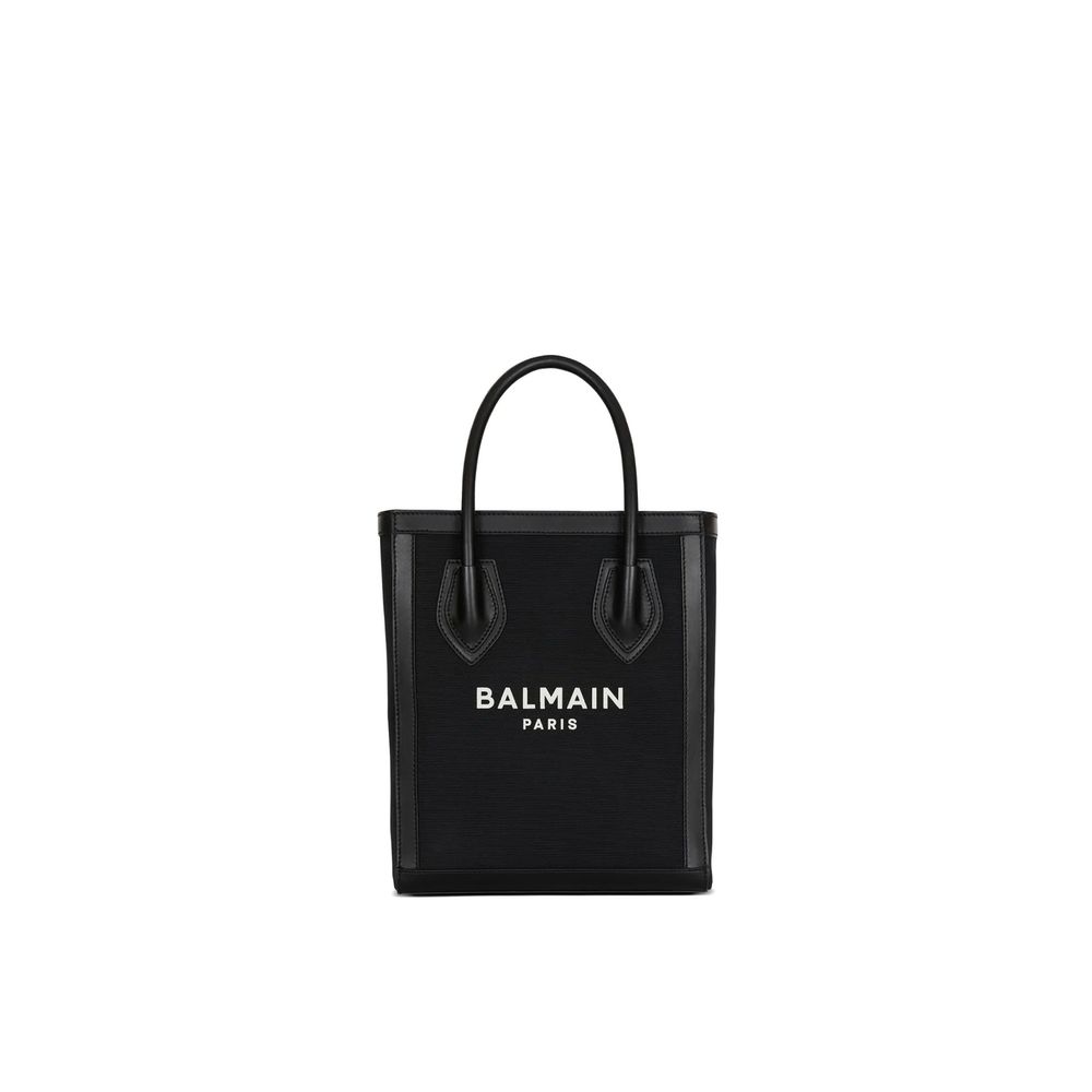 Balmain Black Cotton Tote Bag Balmain
