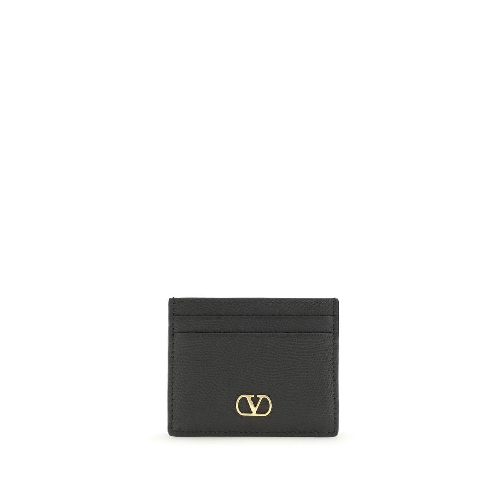 Valentino Garavani Black Calf Leather Bos Taurus Wallet Valentino Garavani