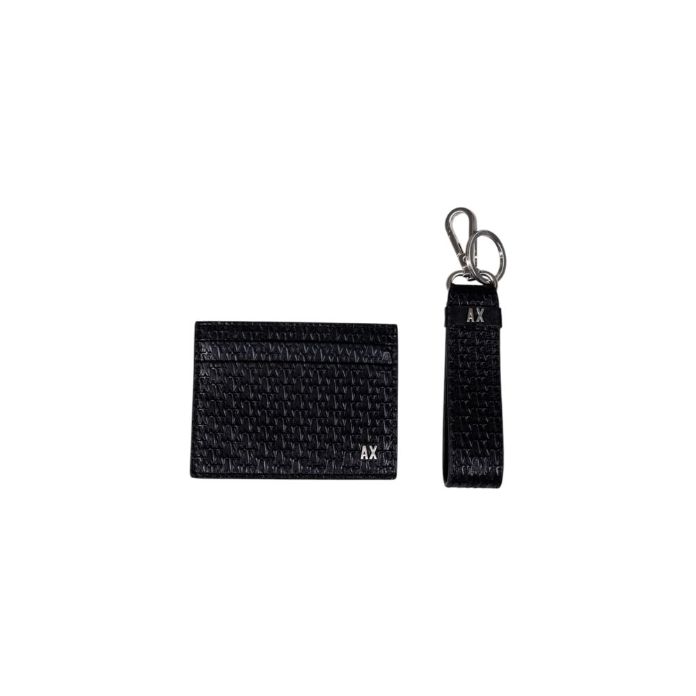 Armani Exchange Black Leather Wallet Armani Exchange