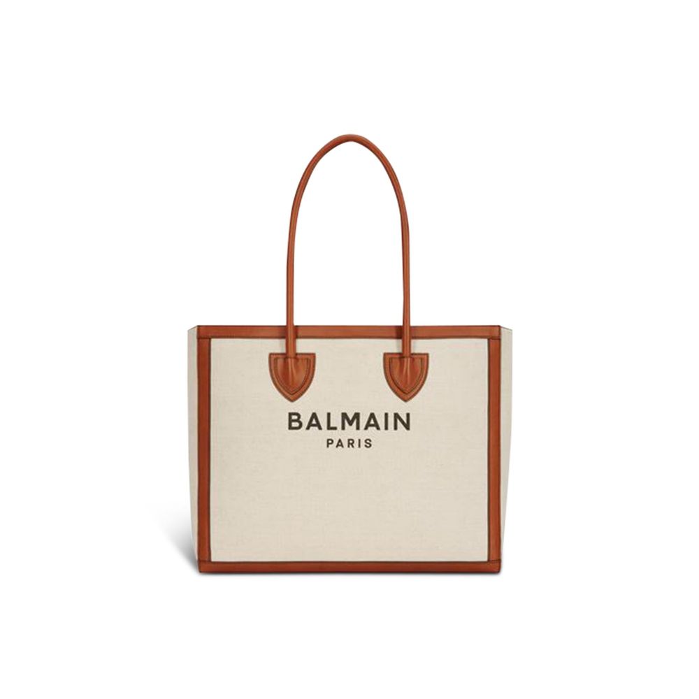 Balmain Beige Cotton Tote Bag Balmain