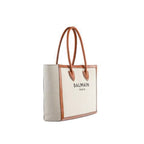 Balmain Beige Cotton Tote Bag Balmain
