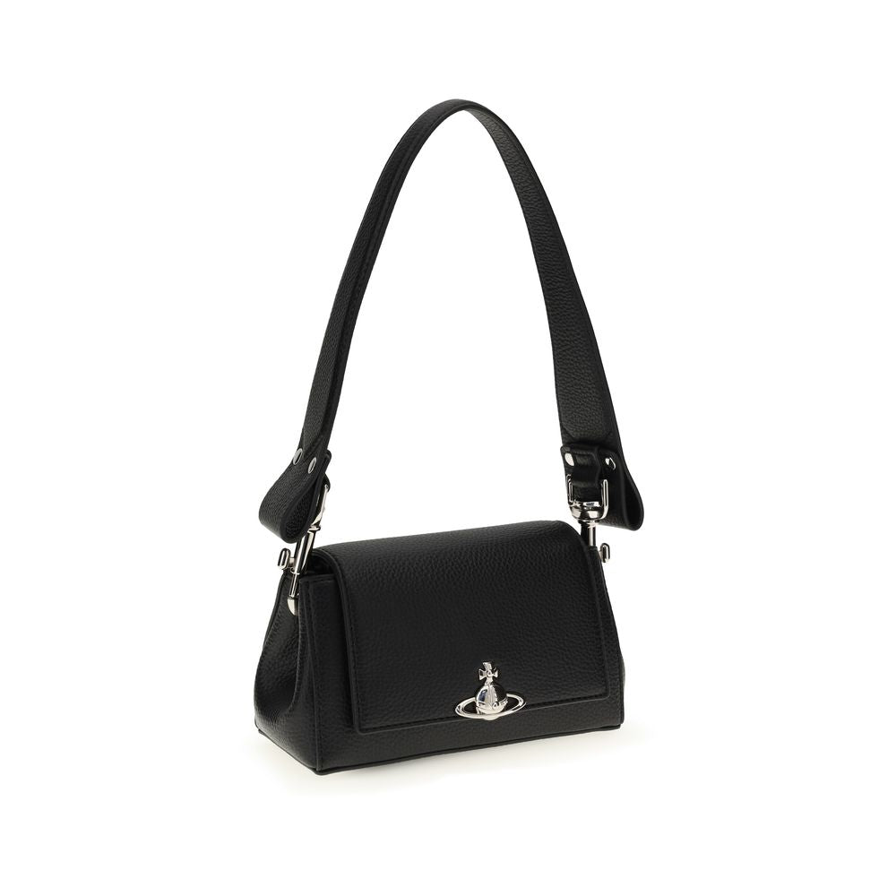 Vivienne Westwood Black Polyurethane Shoulder Bag Vivienne Westwood