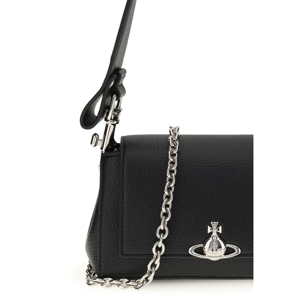 Vivienne Westwood Black Polyurethane Shoulder Bag Vivienne Westwood