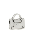 Balenciaga White Calf Leather Bos Taurus Handbag Balenciaga