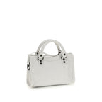 Balenciaga White Calf Leather Bos Taurus Handbag Balenciaga