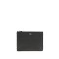 Valentino Garavani Black Calf Leather Bos Taurus Wallet Valentino Garavani